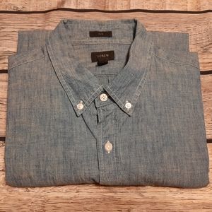J. Crew Men's Chambray Shirt Large